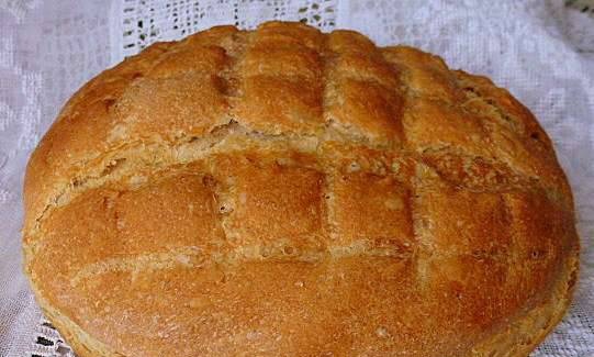 Wheat bread with green buckwheat flour