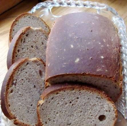 Pan de trigo con masa madre de centeno con linaza, salvado