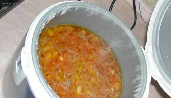 Cream borscht in a blender soup cooker Endever SkyLine BS-90