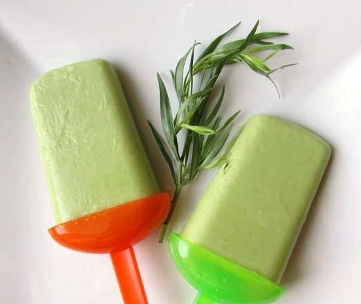 Tarragon avocado ice cream