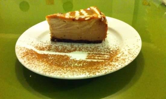 Polish cheesecake with baked lemon custard