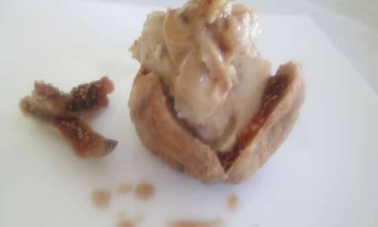 Chestnut cream with "hoppy" figs