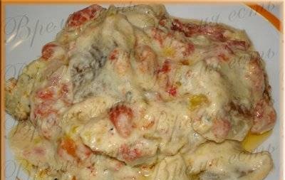 Fish with tomatoes in sour cream (Panasonic multicooker)