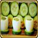 Egg cups with cucumber salad