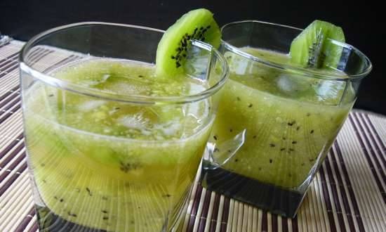 Bebida de kiwi y manzana