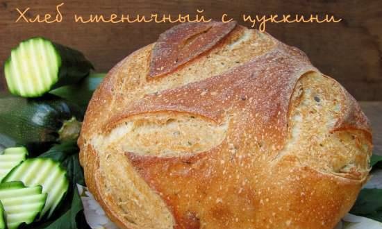 Wheat bread with zucchini (sourdough)