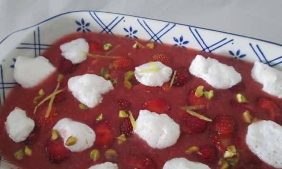 Strawberry-Lemon Soup with Airy Dumplings