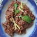 Chocolate risotto with gruyere