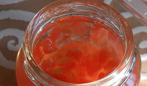 Watermelon in jelly on agar-agar
