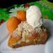 Buckwheat tart with apricots and streusel with cottage cheese