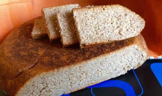 Whole grain rye bread with barley