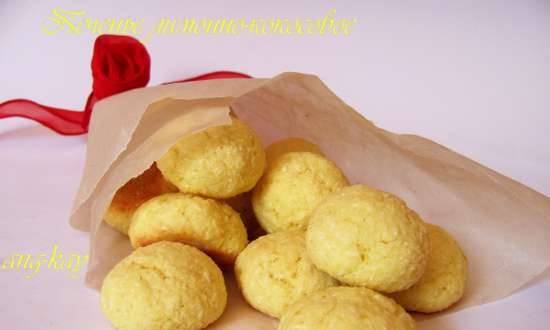 Lemon-coconut cookies