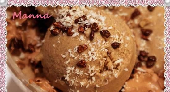 Ice cream "Coconut mocha" (compressor ice cream Nemox Talent Gelato & Sorbet)