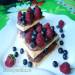 Millefeuille with wild berries and chocolate cream