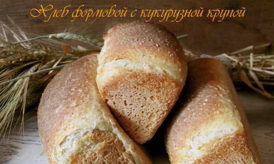 خبز العجين المخمر مع حبيبات الذرة