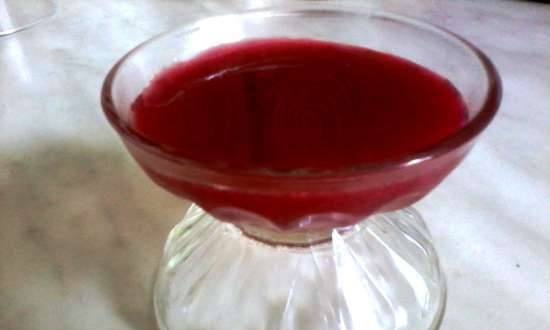 Red currant jam (without cooking)