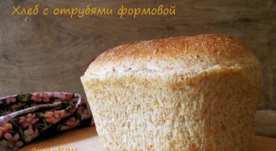 Sourdough bread with bran molded