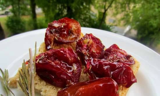 Spicy dried persimmon with rice and rosemary (side dish or main dish)