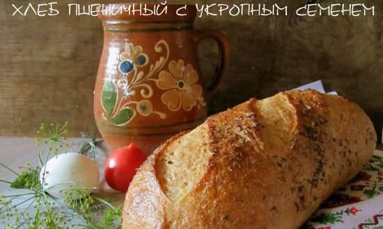 Pan de trigo con semilla de eneldo (clase magistral)