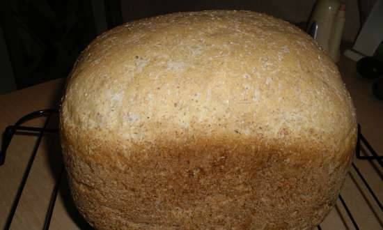 Wheat bran bread
