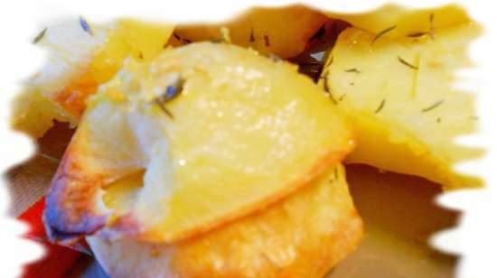 بطاطس مخبوزة بالزعتر والليمون