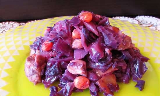 Red cabbage stewed with pork in Redmond M-70