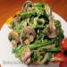 Green beans salad with mushrooms