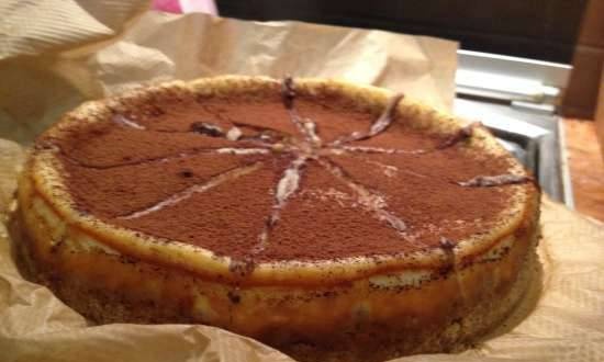 Cookie-based unbaked cheesecake