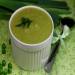 Zupa ziemniaczana z porem i zielonym groszkiem