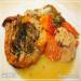 Oshi Behi. Lamb, quince, saucepan and stove
