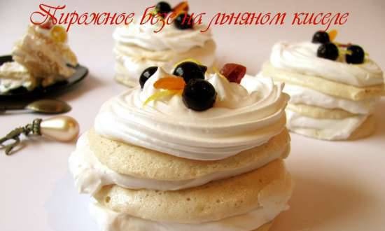 Flaxseed meringue cake (lean)