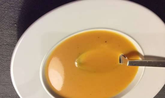 Carrot puree soup