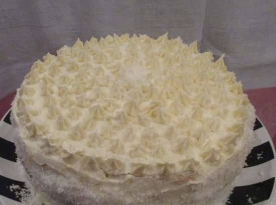 עוגת קוקוס שלג לבן