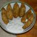 Country style potatoes with sour cream sauce