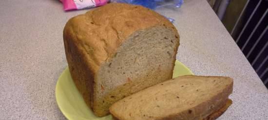 Brand 3801. multigrain wheat-rye bread for bread maker