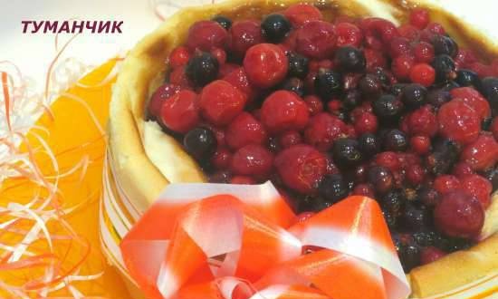 Bavarese cake - berry basket (from frozen berries)