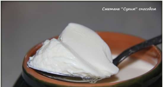 Dry sour cream with Lactina sourdough (multicooker-pressure cooker Brand 6051)