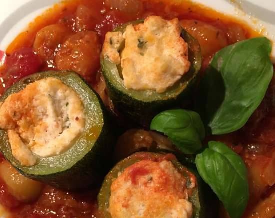 Stuffed zucchini with ricotta in (any) pressure cooker