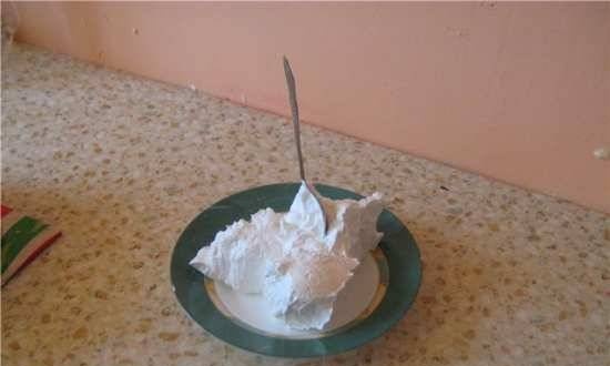 Custard protein cream (Italian meringue)
