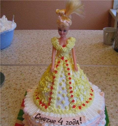 Cake "Barbie" (master class)