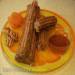 Walnut-orange churros with candied fruits from dried fruits (in Churrosmaker Princess 132401)