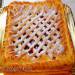 Sweet pastry with lingonberry and apple dough for French buns