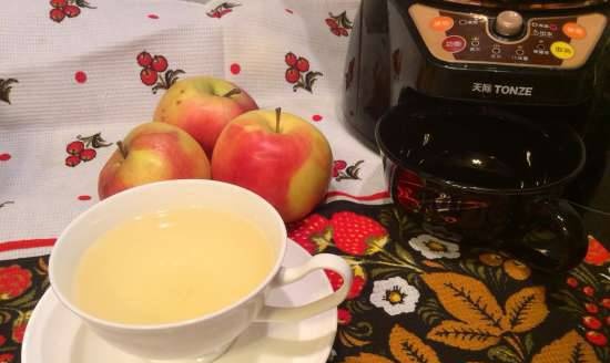 شراب التفاح مع توت غوجي (آلة تخمير الأعشاب Tonze BJH-810B)