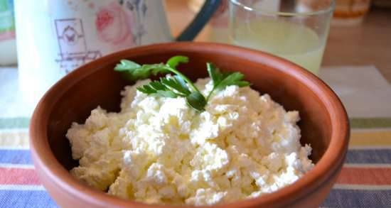 Classic homemade curd cheese (on the stove)