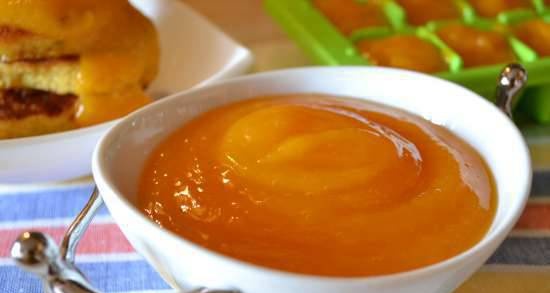 Pumpkin wedges, simmered in spicy syrup and two-of-one pumpkin sauce