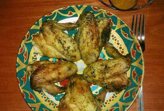 Chicken wings with Provencal herbs in the oven