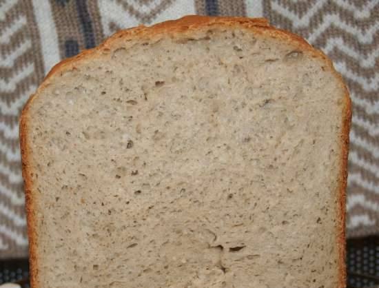 Sweet bread with whole grain flour