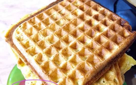 Lean waffles with almonds (grilled Steba PG 4.4)