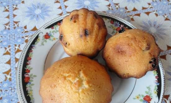 Mazsolás muffin (sárgáján)