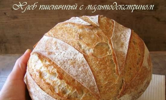 Wheat bread with maltodextrin